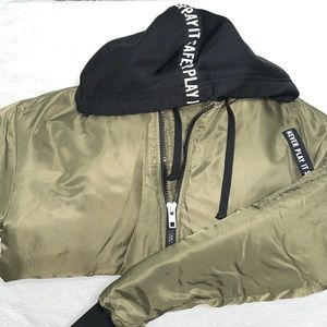 Green Hooded Jacket